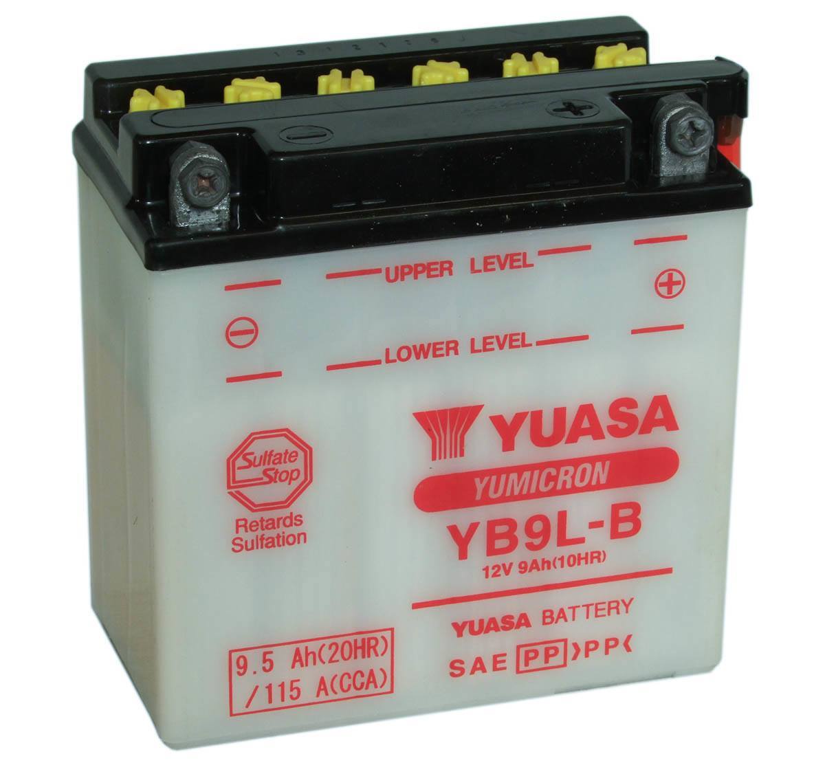 Yuasa YB9L-B 12V 9Ah Motorbike Battery 